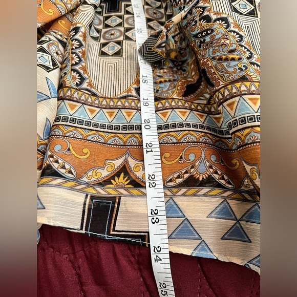 NWT-MISA Los Angeles SIENA Top in Alhambra Mosaic, size Medium - Picture 6 of 10